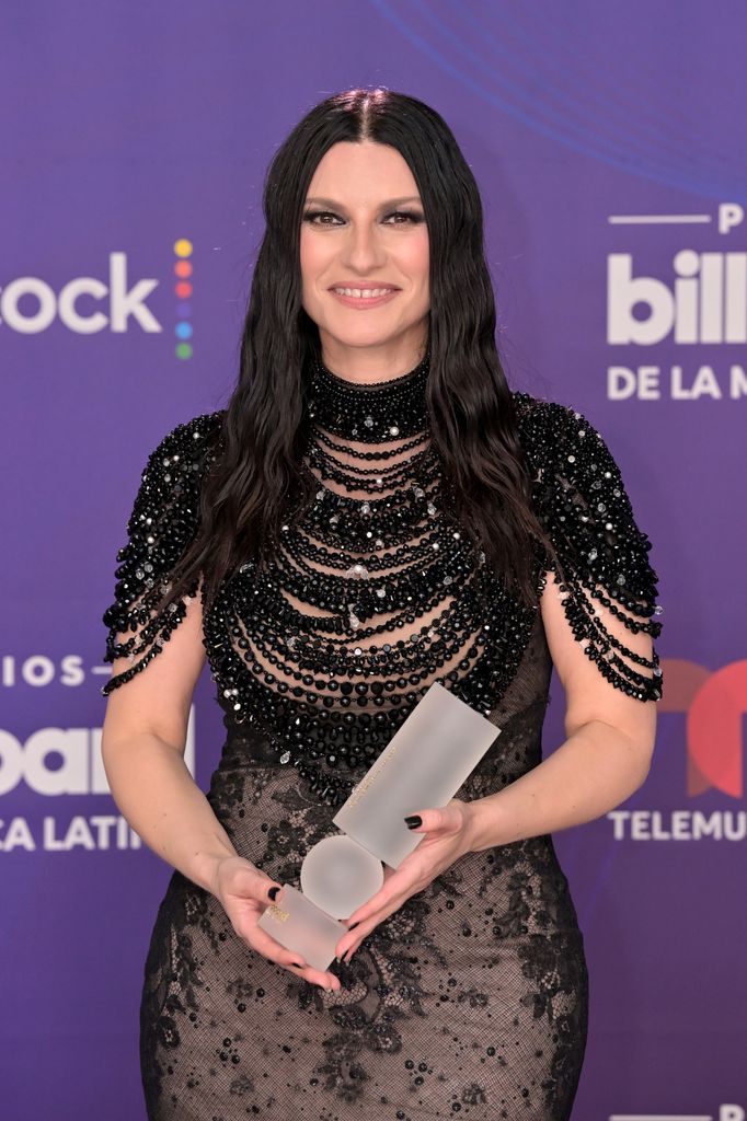 Laura Pausini recibe el Premio Billboard Ícono