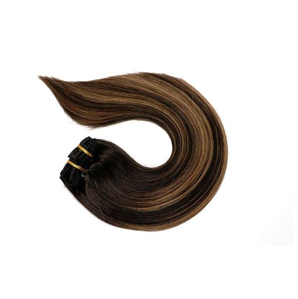 Clip In Human Hair Extensions Thicken Double de Vario