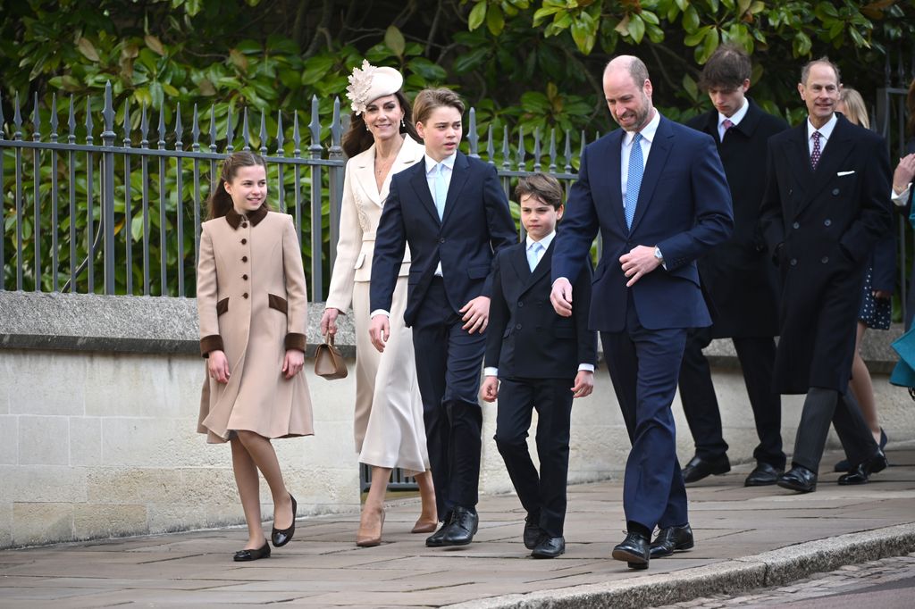 La familia real británica asiste al servicio de maitines de Pascua de 2026 en la capilla de San Jorge