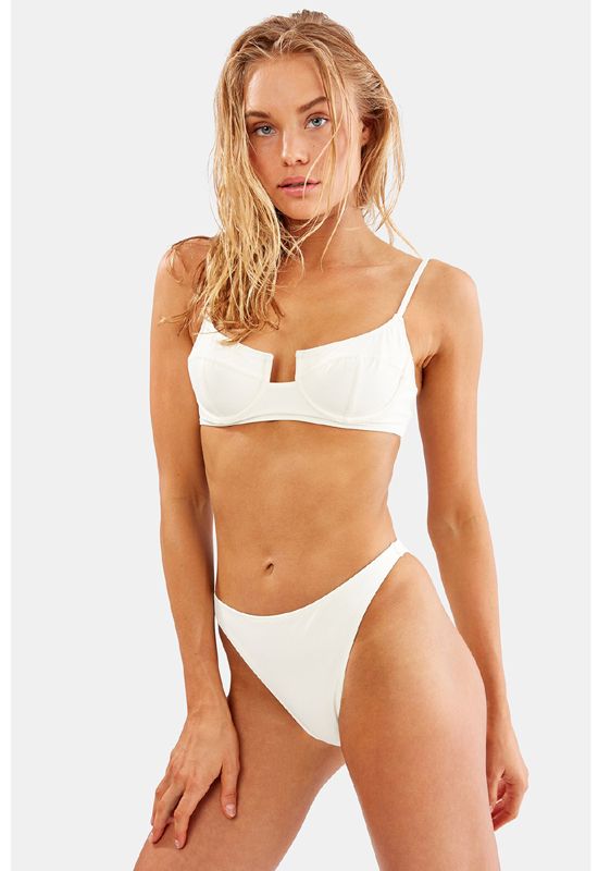bikini solid striped