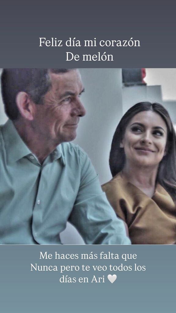 Ana Brenda Contreras y su papá