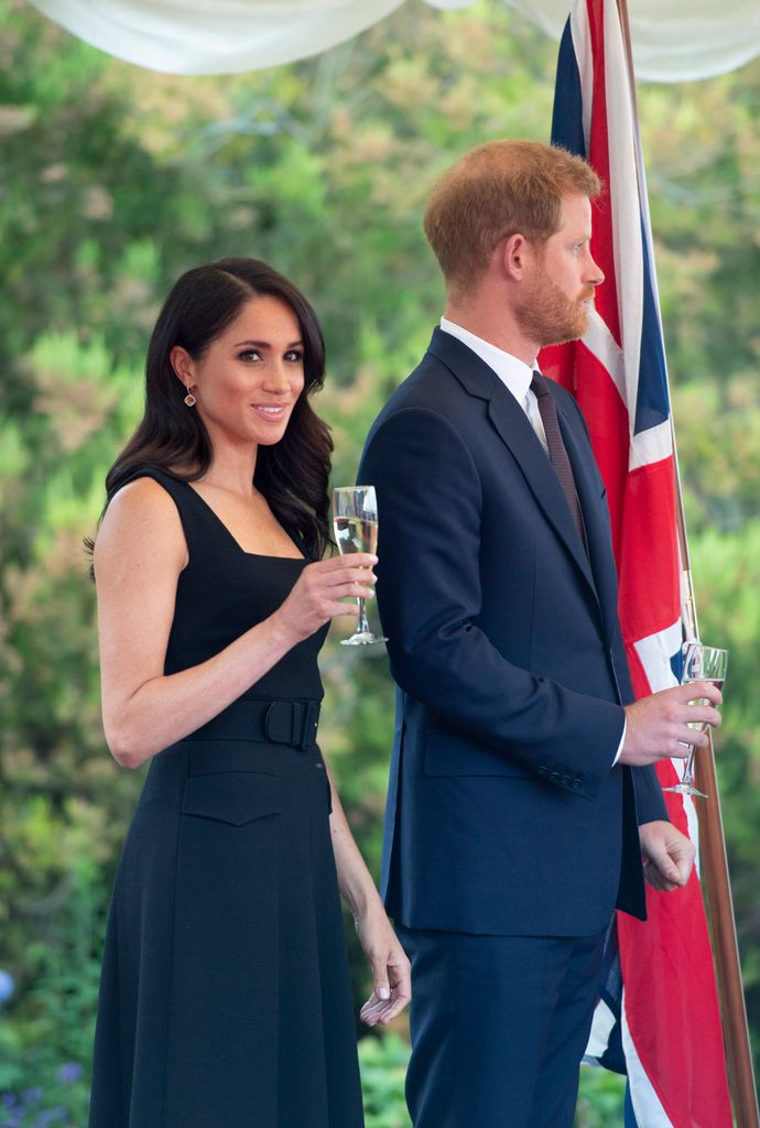 Los Sussex en un acto oficial el  2018 in Dublín