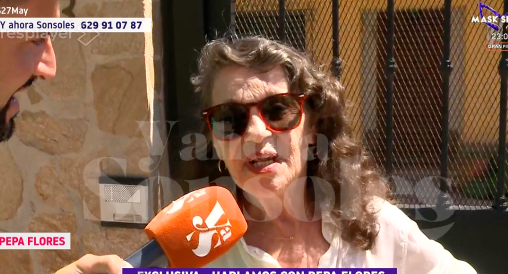 Las últimas imágenes de Pepa Flores en el programa de Antena 3