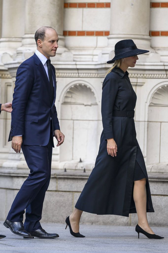 Lord Frederick Windsor y Lady Gabriella Windsor en la vigilia previa al funeral de la duquesa de Kent