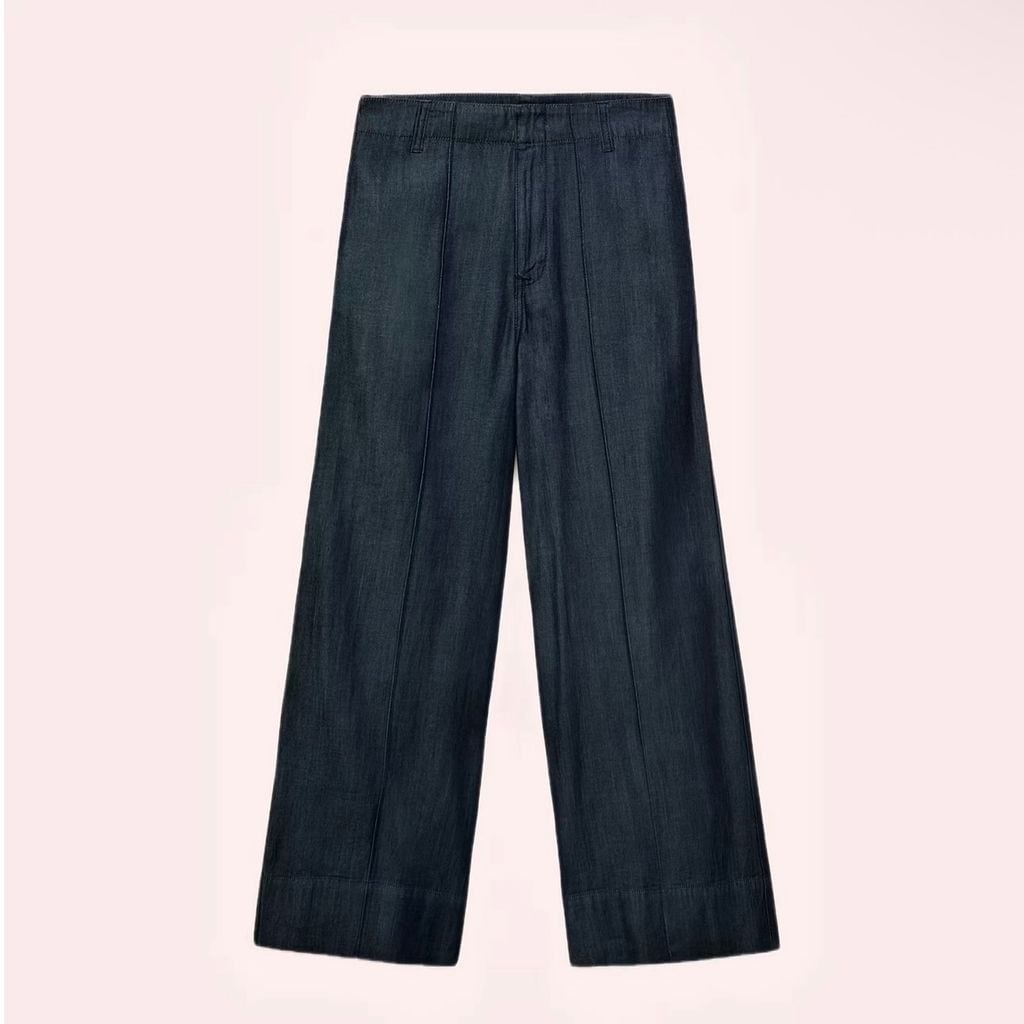Pantalón denim wide leg de Mango