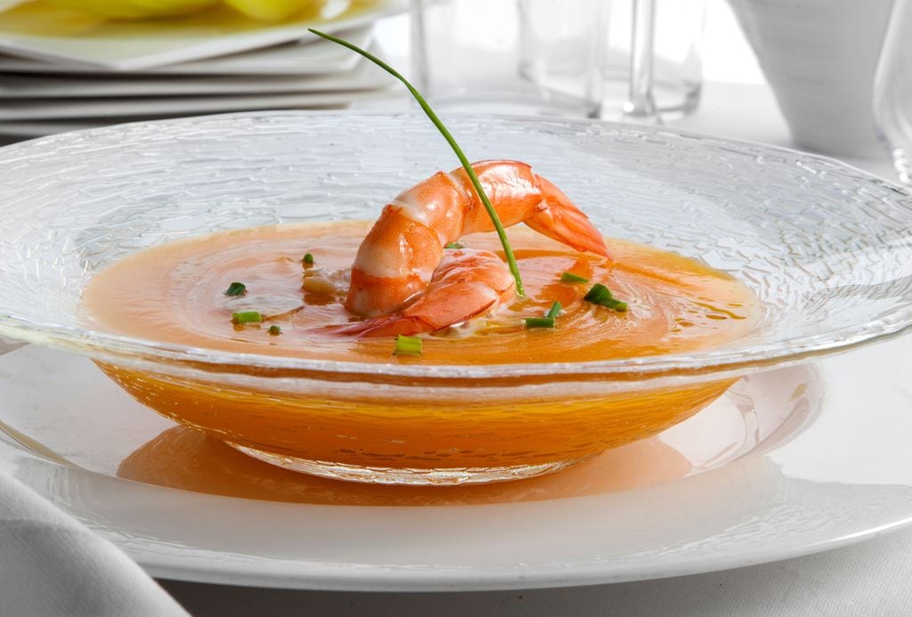 Crema de langostinos