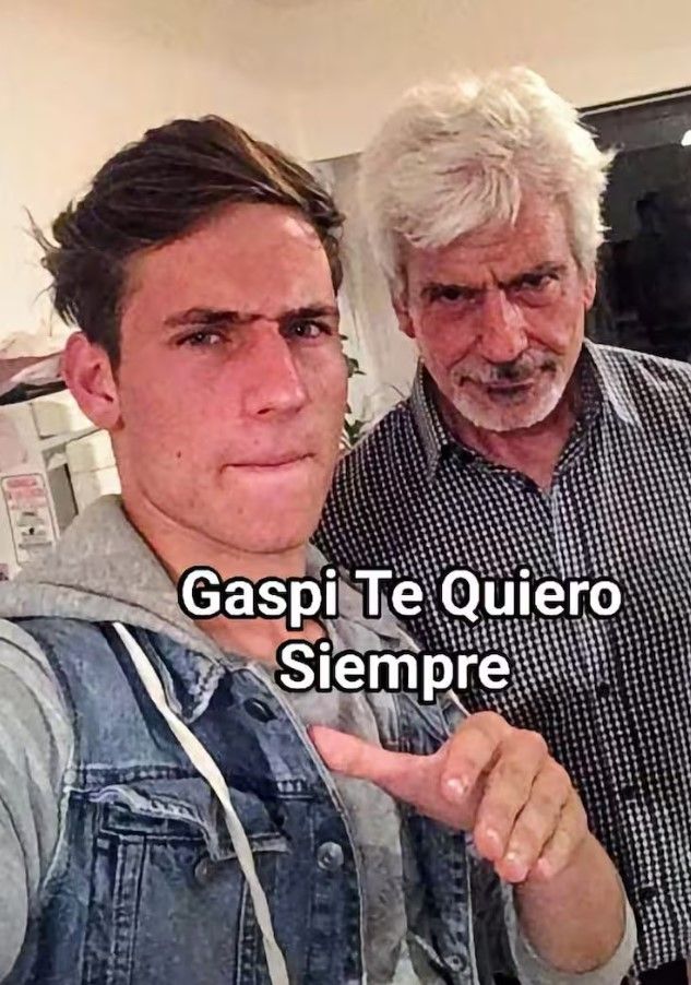 Gaspi y su padre, Ricardo Héctor Prim