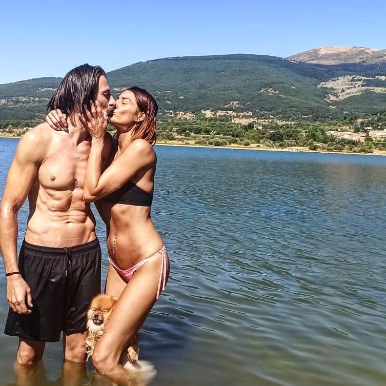 Laura Moure y Kiko, su marido