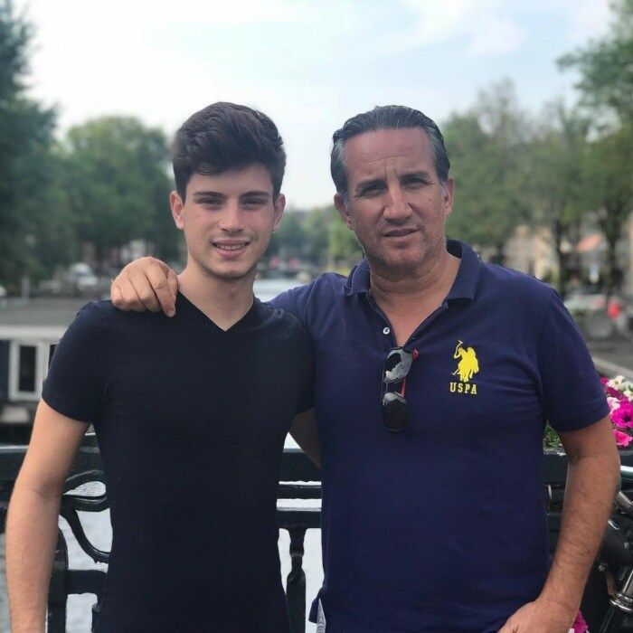 Plutarco Haza y su hijo Nicolás