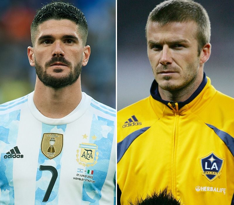 Rodrigo de Paul y David Beckham