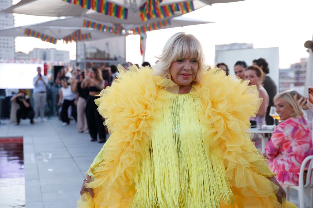 Bárbara Rey, en el desfile de José Perea