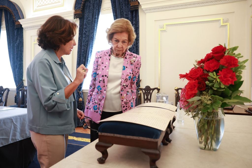 Doña Sofía en el II Simposio America Spain en Washington, 2025
