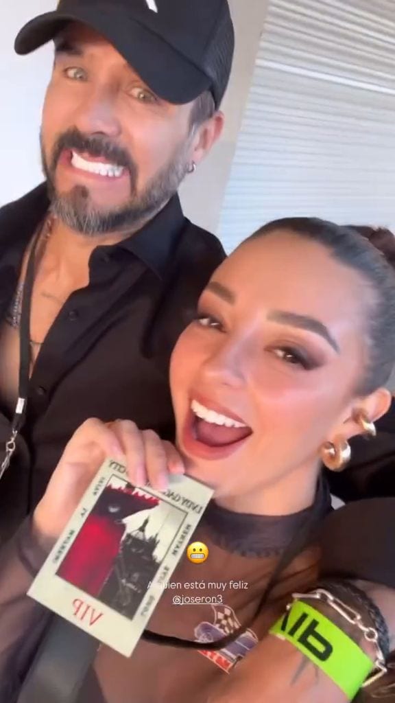 José Ron y Lizy Martínez en el concierto de Lady Gaga 