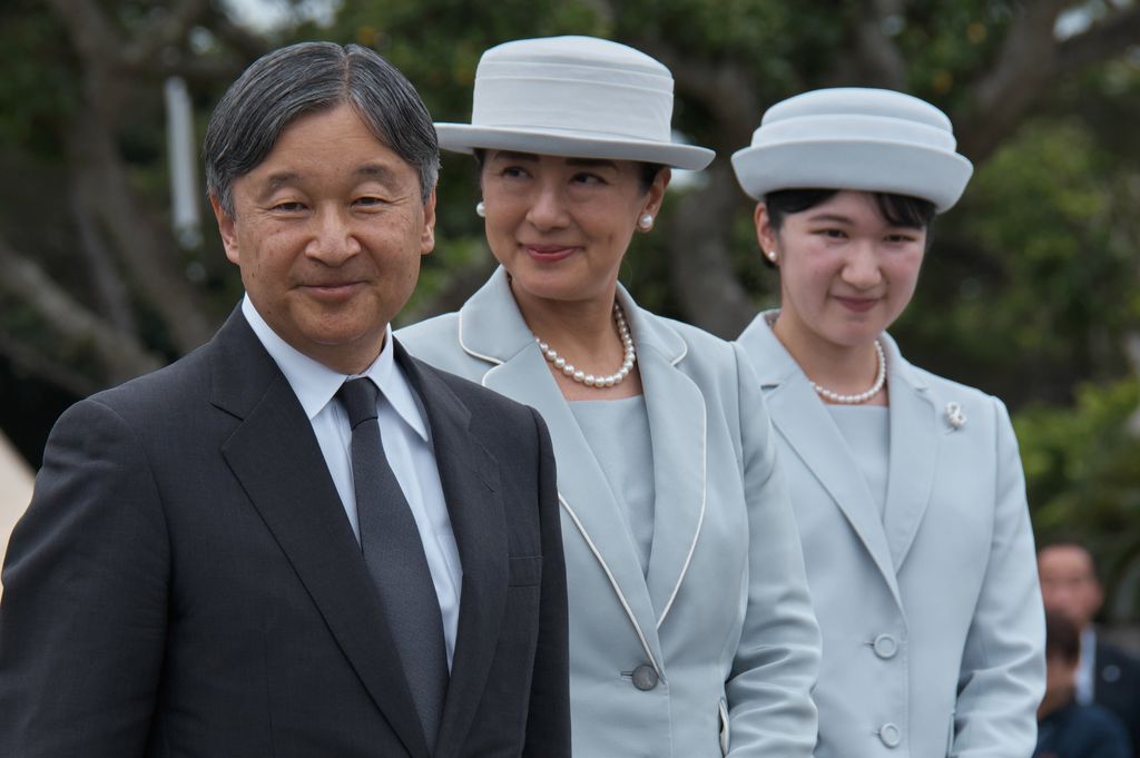 Los emperadores Naruhito y Masako con su única hija, la princesa Aiko