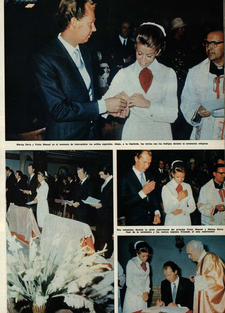 Boda Victor Manuel de Saboya y Marina Doria