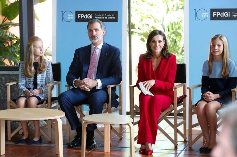 Los Reyes, la princesa Leonor y la infanta Sofía en los Premios Princesa de Girona