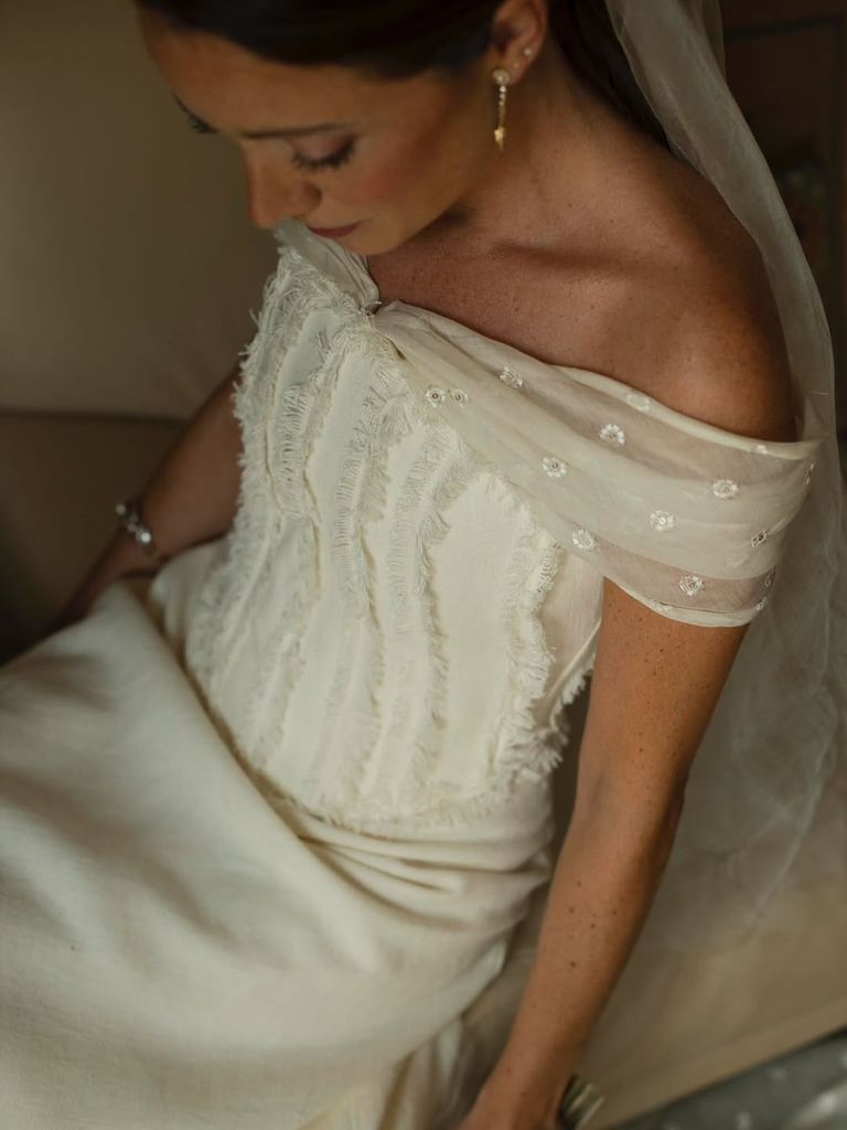 Novia con vestido de María Gadea Atelier