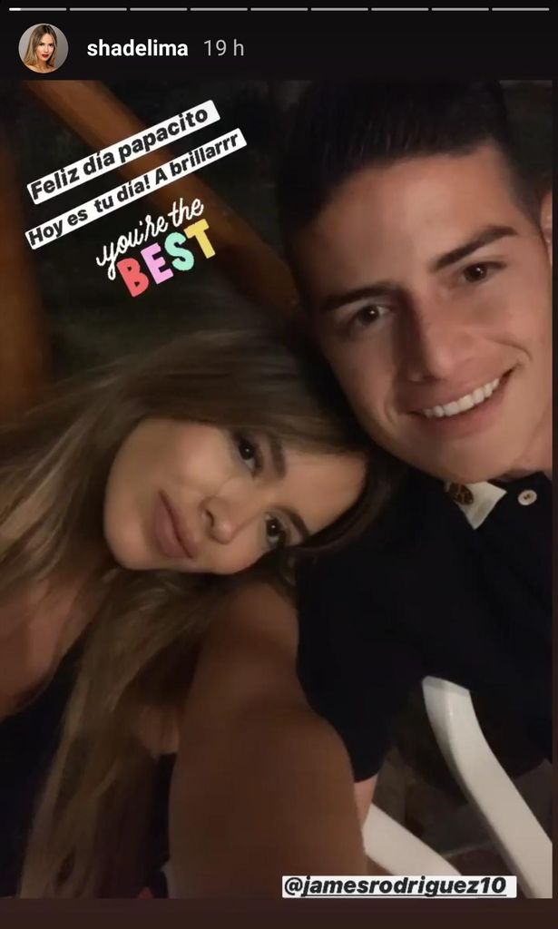 Shannon de Lima y James Rodriguez