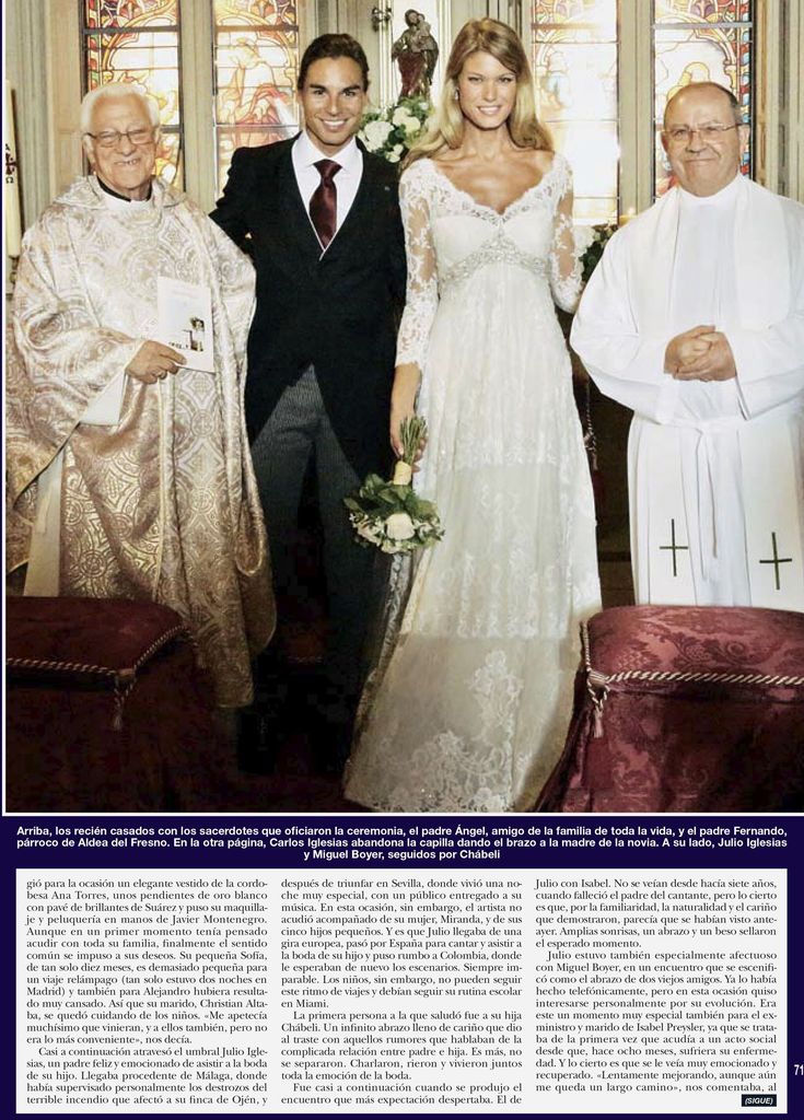 Boda julio iglesias jr