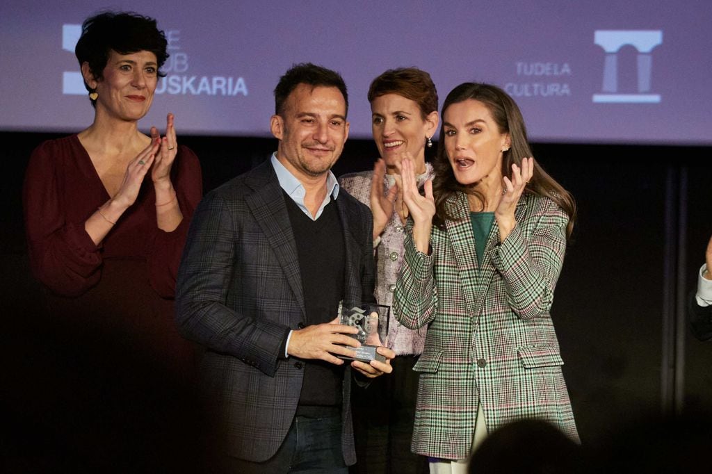 La Reina asiste al homenaje al cineasta Alejandro Amenábar en Tudela