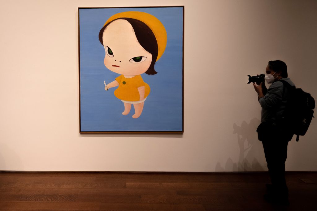 'Nice to see you again' la obra de Yahitomo Nara en una subasta en Nueva York.