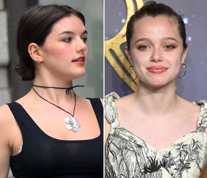 Suri y Shiloh, hijas de Katie Holmes y Angelina Jolie