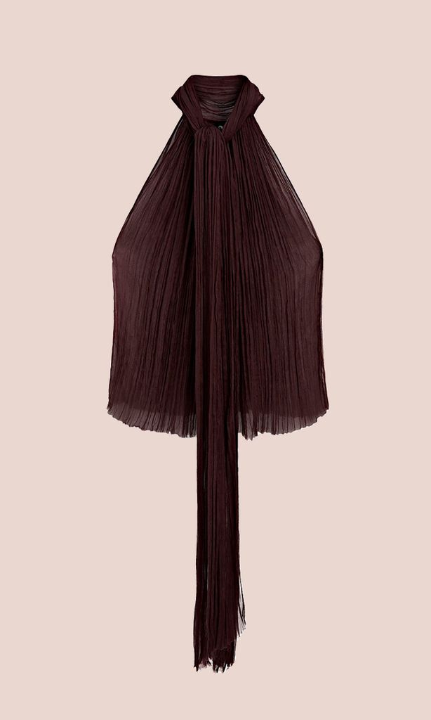 Top halter plisado (129 euros)