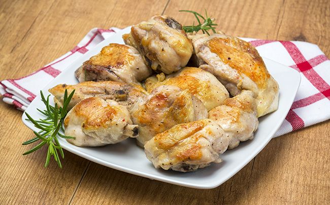 pollo al ajillo con salsa de soja