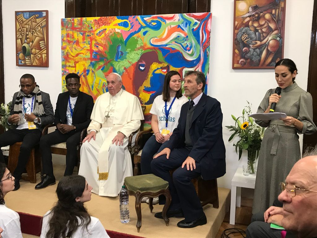 Tamara Falcó con el Papa Francisco