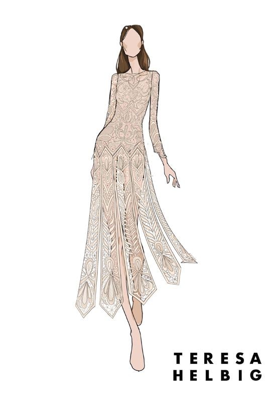 Teresa Helbig vestido de novia