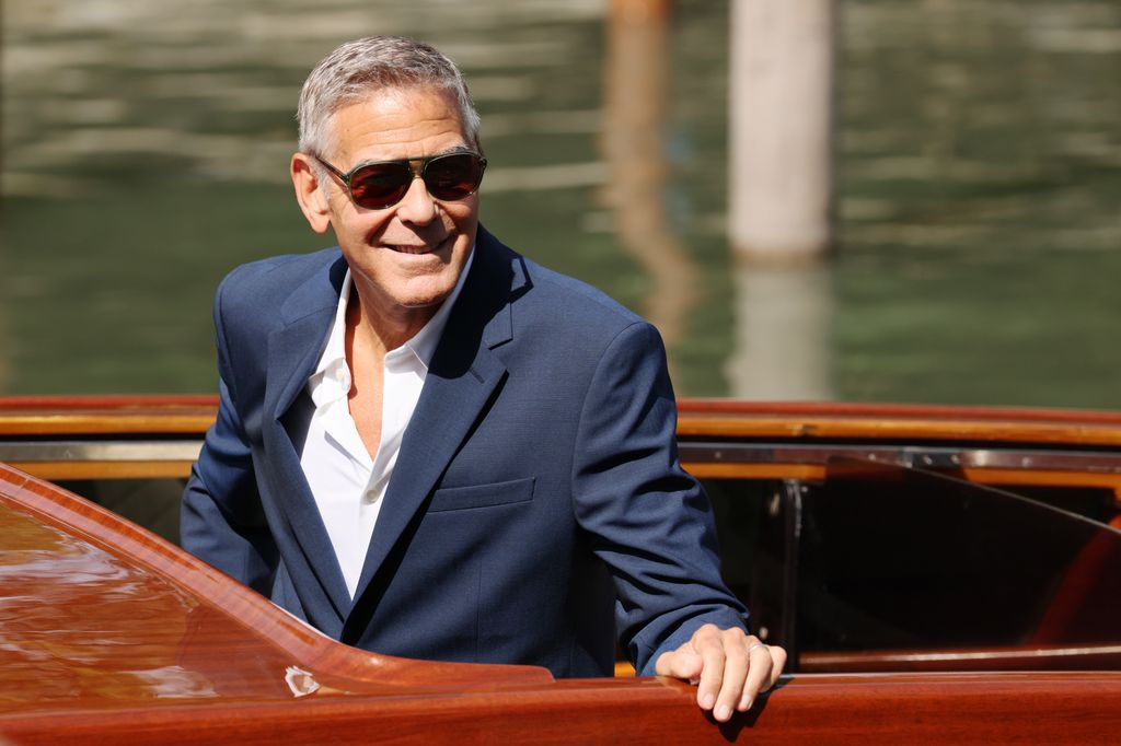 George Clooney a su llegada al Festival de Cine de Venecia.