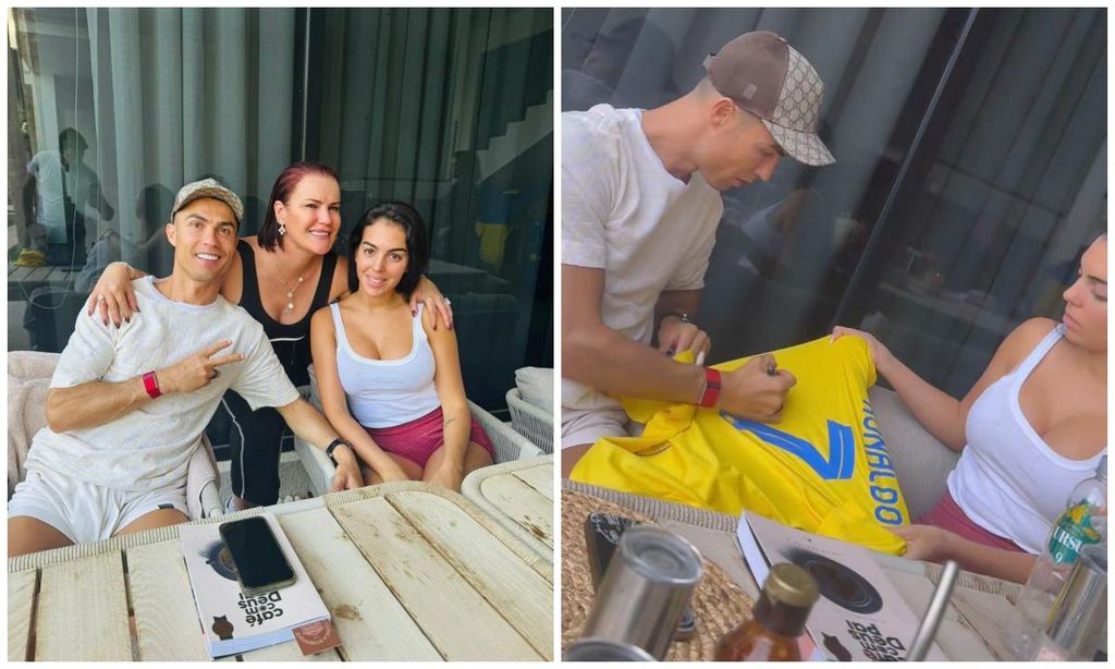 Cristiano Ronaldo y su hermana Elma Aveiro