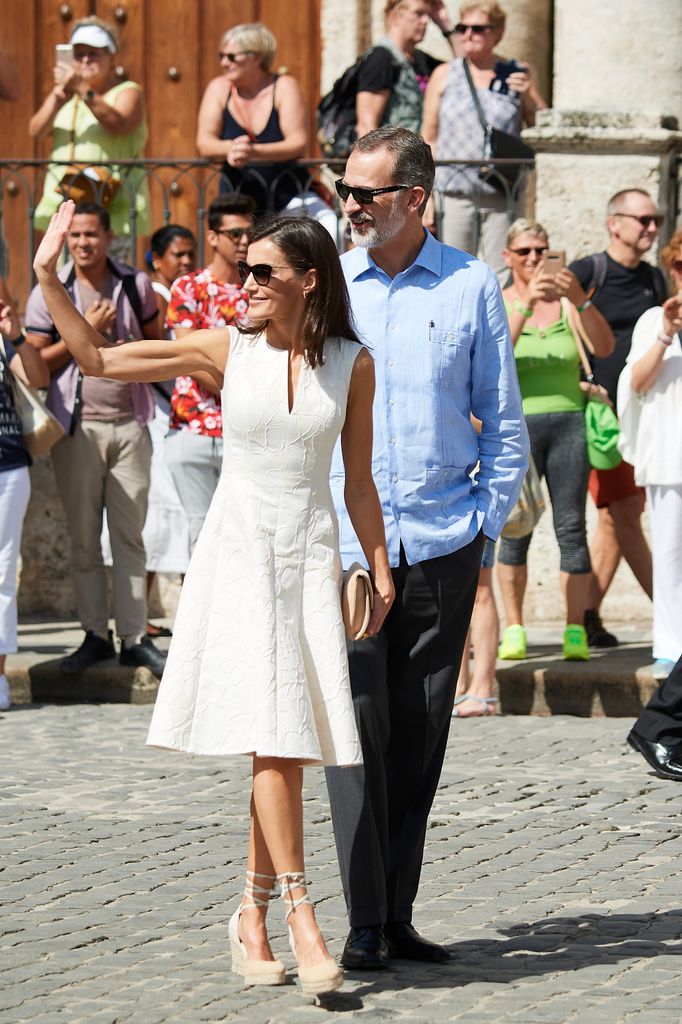 Los reyes Felipe y Letizia en La Habana en noviembre de 2019