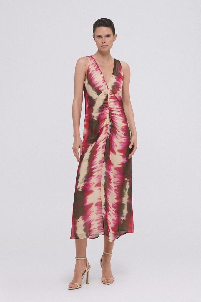 Vestido estampado frunce TFP by Pedro del Hierro