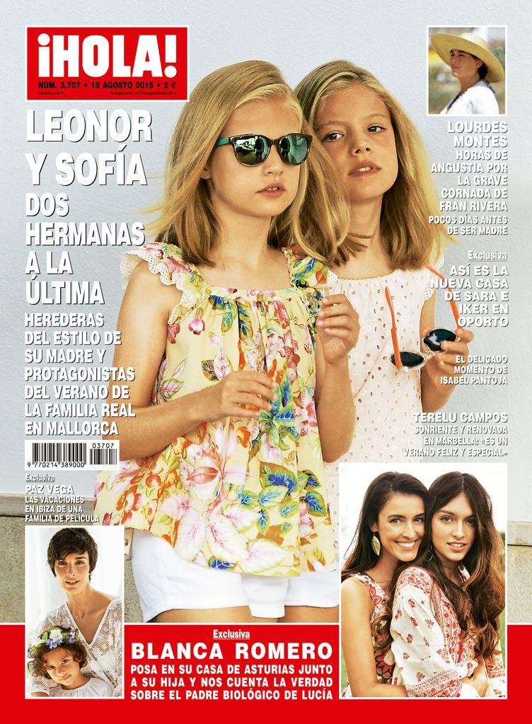 La princesa Leonor y la infanta Sofía juntas de pequeñas