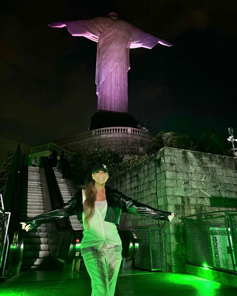 Mariah Carey actuó en Brasil el fin de semana pasado