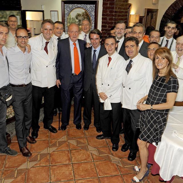 El rey Juan Carlos en Casa Lucio