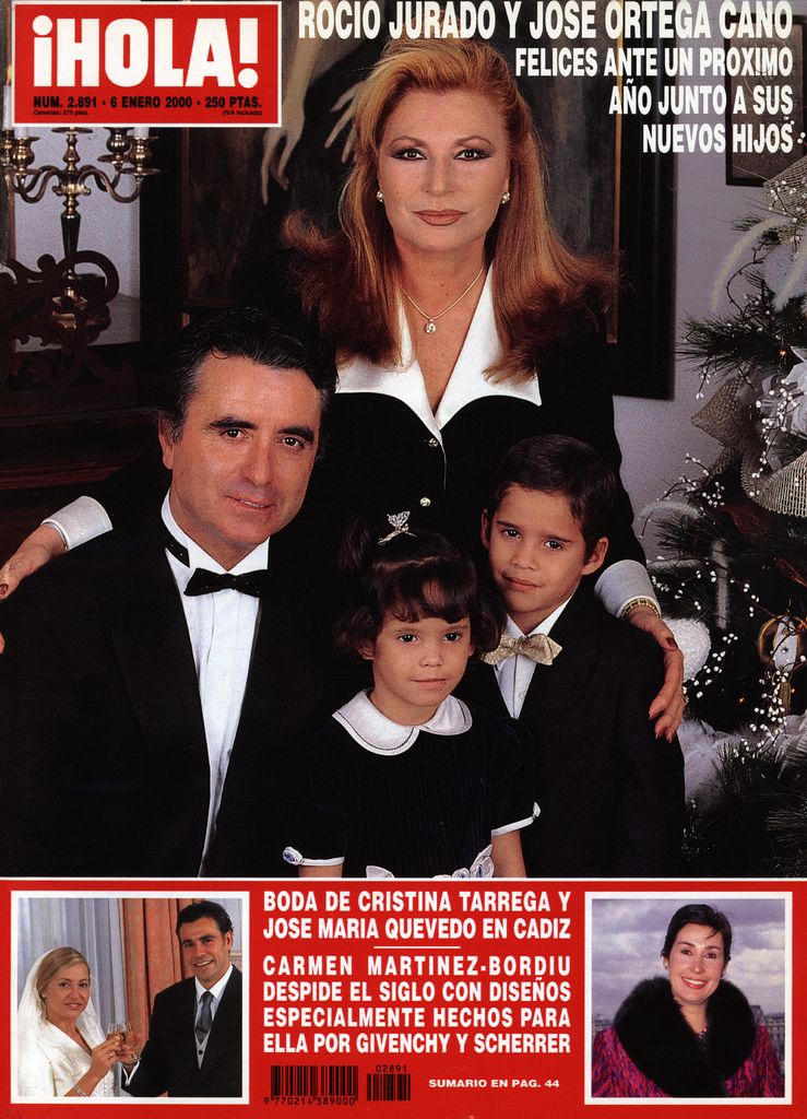 La portada de las primeras navidades de Rocío Jurado y Ortega Cano con sus hijos