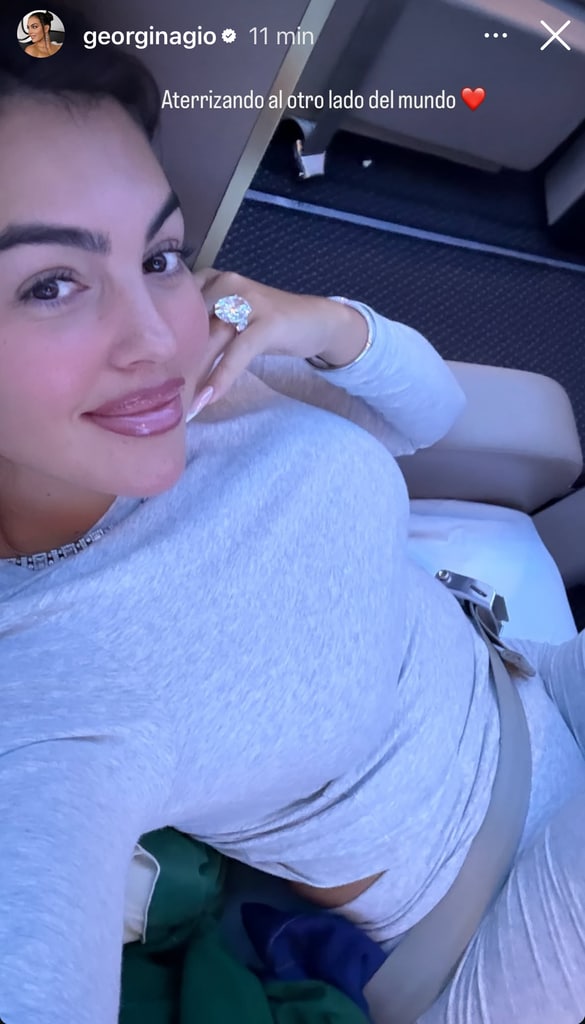 Un mes después de anunciar su compromiso, Georgina Rodríguez voló al otro lado del mundo.