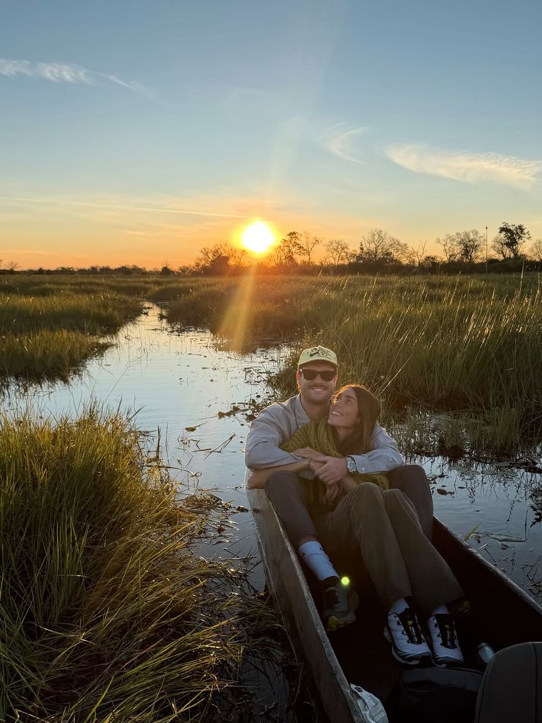 Anna Ferrer y Mario Cristóbal, de luna de miel en Botsuana