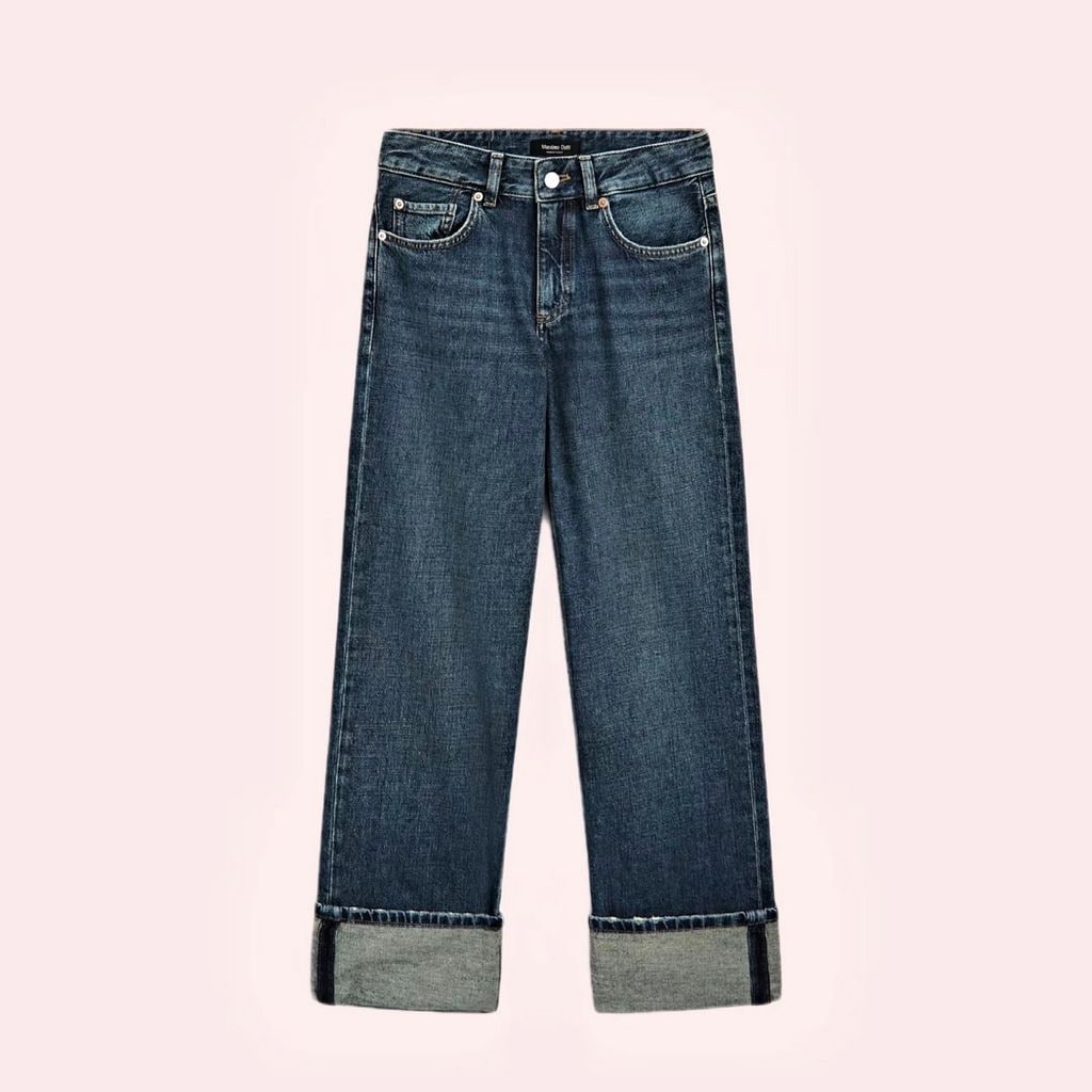 Vaqueros maxidobladillo de Massimo Dutti