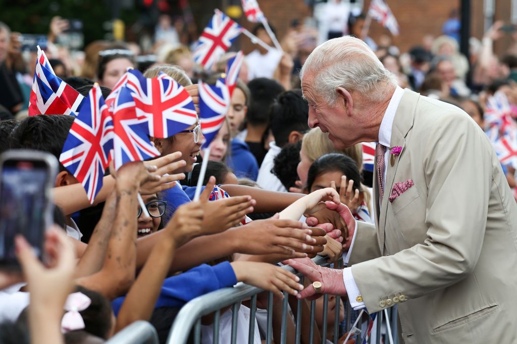 Carlos III en Newmarket, Reino Unido, este martes 