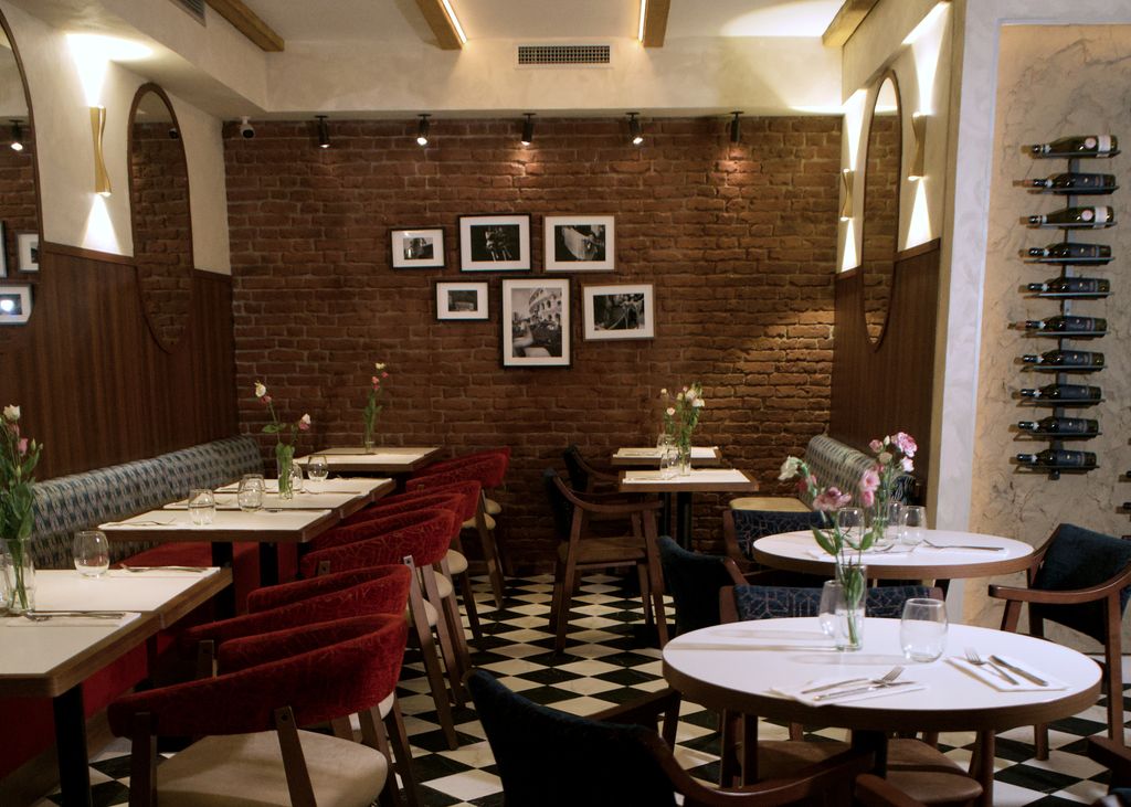 Comedor del restaurante Trebbiano