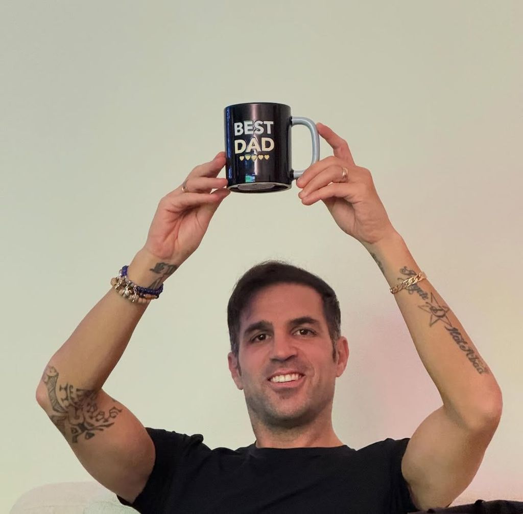 Cesc Fábregas, en una de las fotos que ha compartido Maria Taktouk