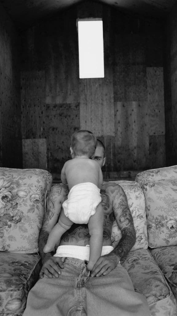 Justin Bieber y su hijo 