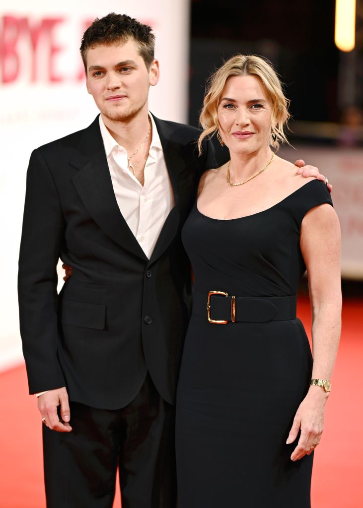 Kate Winslet y su hijo Joe Anders estrenan Goodbye June en Londres el 3 de diciembre de 2025