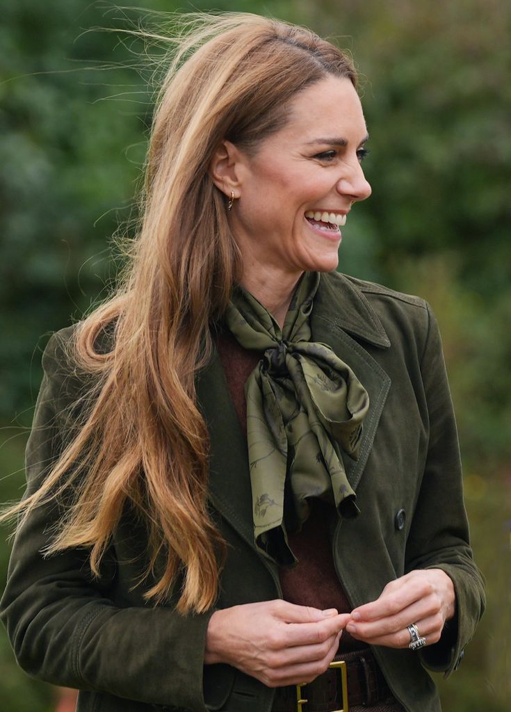 Kate Middleton en su cita con Melania Trump y los scouts en los jardines de Frogmore, en Windsor, en septiembre de 2025