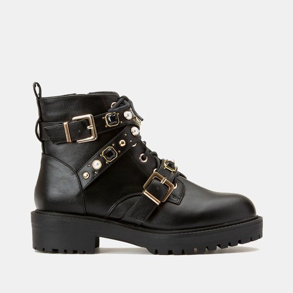 botas militares perlas