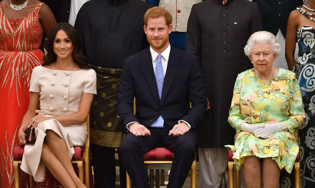 The palace said Queen Elizabeth is delighted by the Sussexes\' baby news