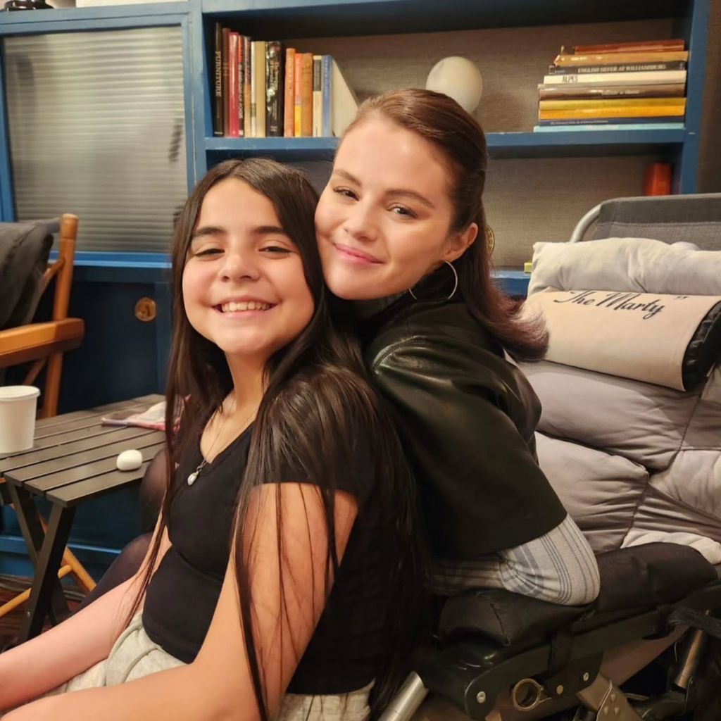 Selena Gómez con su media hermana, Victoria, de 12 años. 